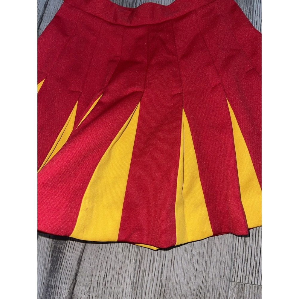 Vintage 70's Lot Cheerleading Uniform Sweater Pleated Skirt Blue Yellow Varsity‎ - Picture 11 of 16